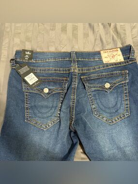 True Religion Men’s Dark Blue Boot Cut Jeans